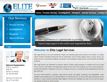 Tablet Screenshot of elitelegalservices.com